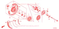 ACHTER WIEL (RAYON) voor Honda CB1 125 RADIOS RUEADA 2012