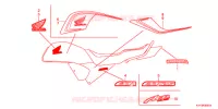 EMBLEEM/STREEP (2) voor Honda CB1 125 RADIOS RUEADA 2012