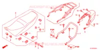 ZITTING/ACHTER KAP (2) voor Honda CB1 125 RADIOS RUEADA 2012