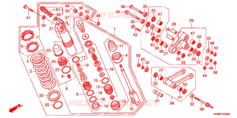 ACHTER KUSSEN(2) Honda MOTO 250 CRF 2012  CRF250RC