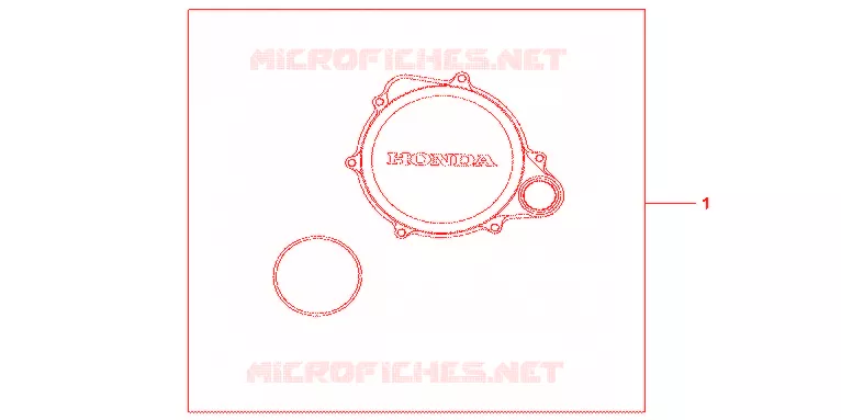 ALUMINUM CLUTCH COVER Honda MOTO 250 CRF 2012  CRF250RC