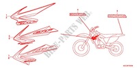 EMBLEEM/STREEP (CRF250X8/9/B/C) voor Honda CRF 250 X 2012