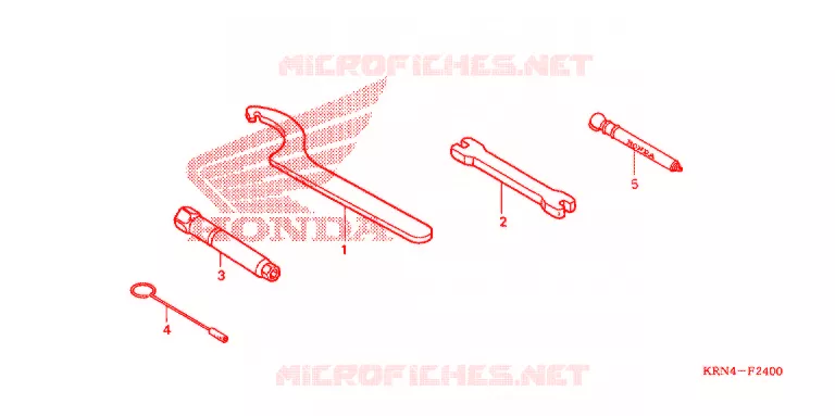 GEREEDSCHAP/ACCUVAK Honda MOTO 250 CRF 2012  CRF250XC