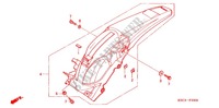 ACHTER STROOMLIJNKAP voor Honda CRF 250 X 2012