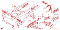 ZWAAI ARM/KETTINGKAST voor Honda CRF 250 X 2012