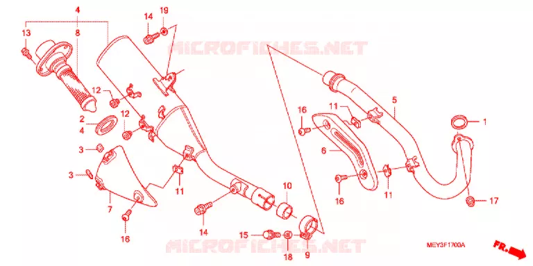 UITLAATDEMPER(2) Honda MOTO 450 CRF 2012  CRF450XC