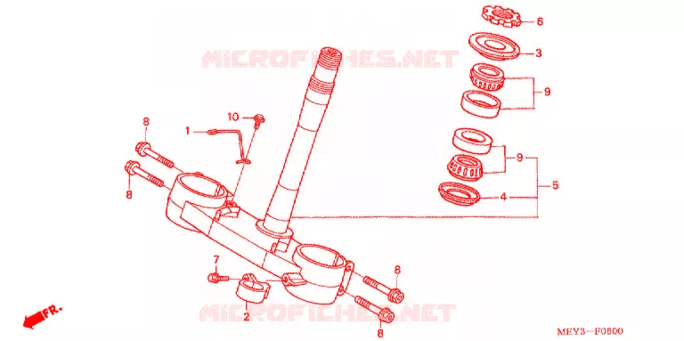 STURING STANG/BOVENSTE BRUG Honda MOTO 450 CRF 2012  CRF450XC