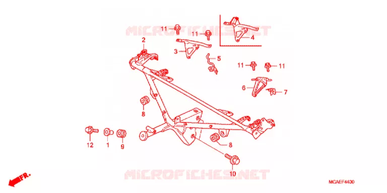 KAP STANG Honda MOTO 1800 GOLD-WING 2012  GL1800C