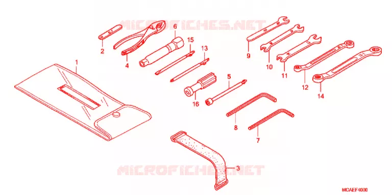 GEREEDSCHAP/ACCUVAK Honda MOTO 1800 GOLD-WING 2012  GL1800C