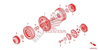 KOPPELING voor Honda INTEGRA 700 35KW 2012