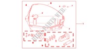KIT 1 SLEUTEL *R151CU* voor Honda INTEGRA 700 35KW 2012