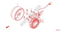 LINKS KRUKAS AFDEKKING/ GENERATOR(2) voor Honda INTEGRA 700 35KW 2012