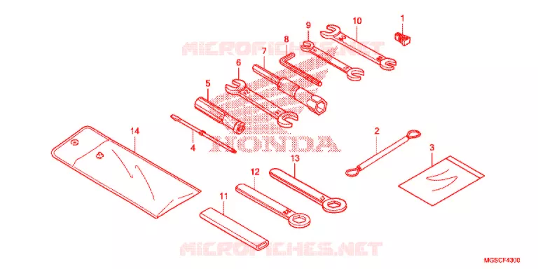 GEREEDSCHAP/ACCUVAK Honda MOTO 700 INTEGRA 2012  NC700DC