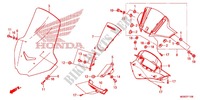 ALUMINIUMKLEURIG INSTRUMENTEN PANEEL voor Honda INTEGRA 700 2012