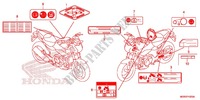 WAARSCHUWINGSLABEL(1) voor Honda NC 700 ABS 35KW 2012