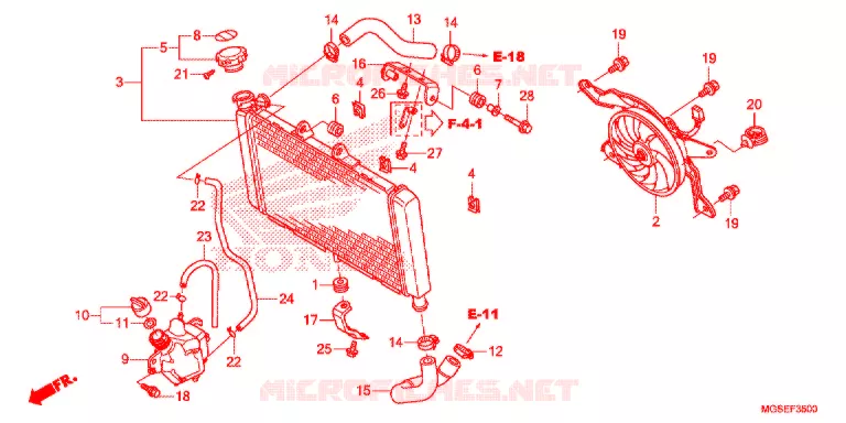 RADIATOR Honda MOTO 700 NC 2012  NC700SC