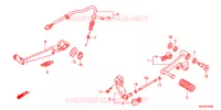 HOOFD STANDAARD/REMPEDAAL voor Honda NC 700 X ABS 2012