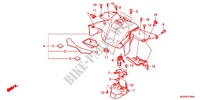 MIDDEN AFDEKKING/CHASSIS AFDEKKING voor Honda NC 700 X ABS 2012