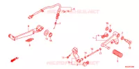 HOOFD STANDAARD/REMPEDAAL voor Honda NC 700 X ABS 2012