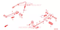 HOOFD STANDAARD/REMPEDAAL voor Honda NC 700 X 35KW 2012