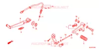 HOOFD STANDAARD/REMPEDAAL voor Honda NC 700 X 2012