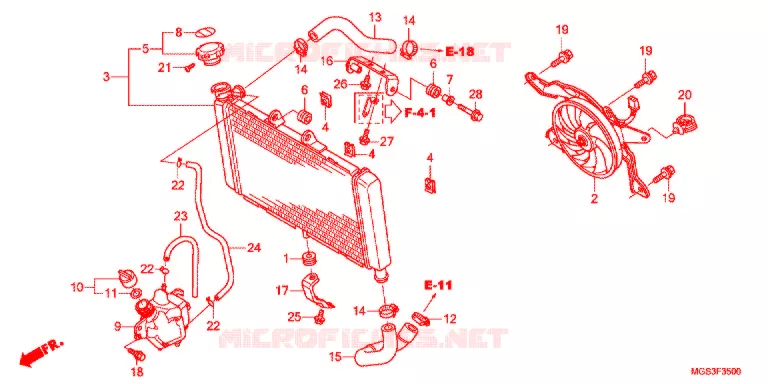 RADIATOR Honda MOTO 700 NC 2012  NC700XDC