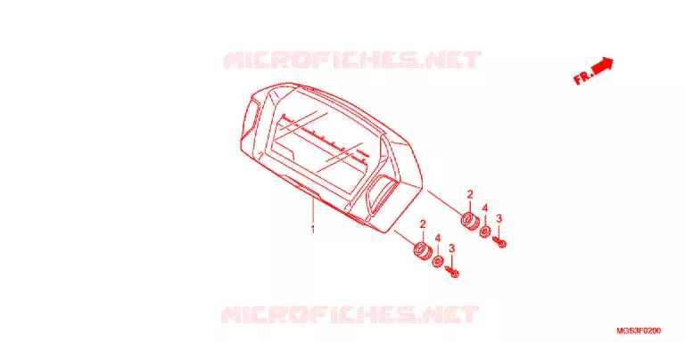 COMBINATIEMETER Honda MOTO 700 NC 2012  NC700XDC