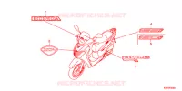 MERK/EMBLEEM voor Honda SH 125 SPECIAL 3F 2012