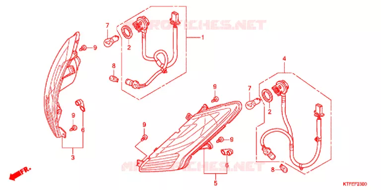 KNIPPERLICHT(2) Honda SCOOTER 125 SH 2012  SH125C
