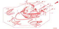 ACHTER COMBINATIE LICHT voor Honda SH 125 TOP CASE BRONZE 6F 2012