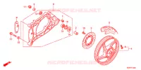 ACHTER WIEL/ZWAAI ARM voor Honda SH 125 TOP CASE BRONZE 6F 2012