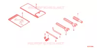 GEREEDSCHAP/ACCUVAK voor Honda SH 125 TOP CASE BRONZE 6F 2012
