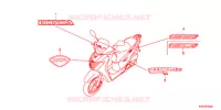 MERK/EMBLEEM voor Honda SH 125 TOP CASE BRONZE 6F 2012
