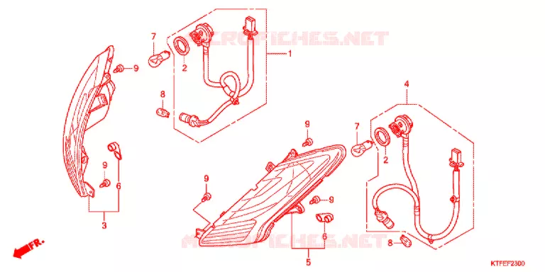 KNIPPERLICHT(2) Honda SCOOTER 125 SH 2012  SH125C