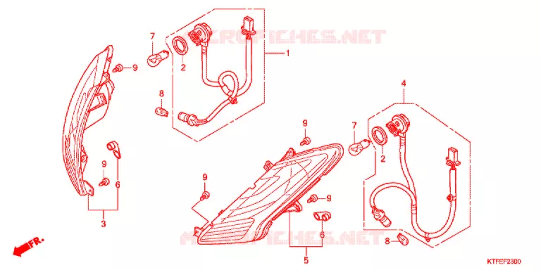 KNIPPERLICHT(2) Honda SCOOTER 125 SH 2012  SH125C