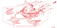 ACHTER COMBINATIE LICHT voor Honda SH 125 TOP BOX SPECIAL 9E 2012