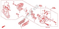 ACHTER REMKLAUW voor Honda ST 1300 ABS 2012