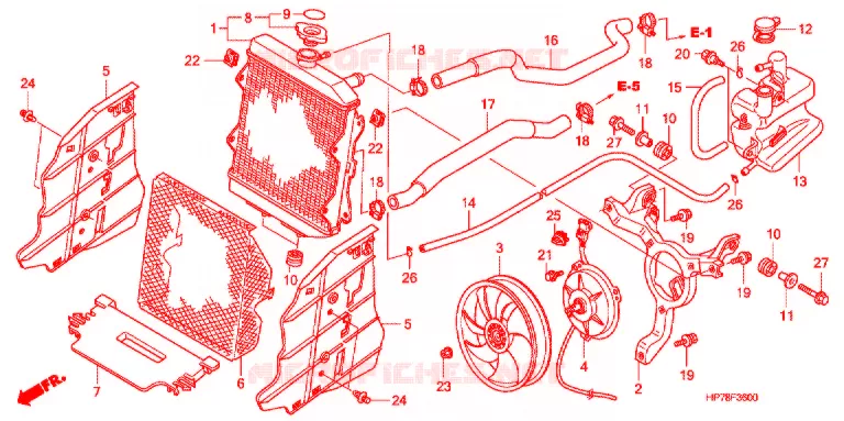 RADIATOR Honda ATV 420 FOURTRAX 2012  TRX420FAC