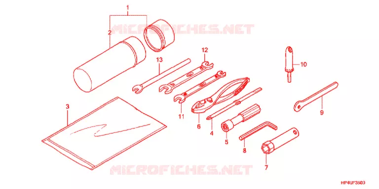 GEREEDSCHAP/ACCUVAK Honda ATV 420 FOURTRAX 2012  TRX420FMC