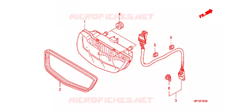 ACHTERLICHT(2) Honda ATV 420 FOURTRAX 2012  TRX420FPAC