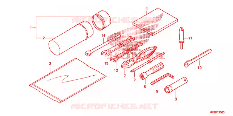 GEREEDSCHAP/ACCUVAK Honda ATV 420 FOURTRAX 2012  TRX420FPEC