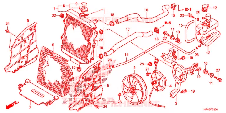 RADIATOR Honda ATV 420 FOURTRAX 2012  TRX420FPEC