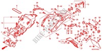 ACHTER STROOMLIJNKAP voor Honda VFR 1200 DCT 2012