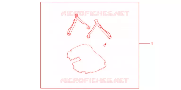 KIT MAT AND STRAP Honda MOTO 1200 VFR 2012  VFR1200FDC