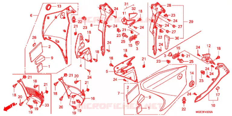 MIDDENKAP Honda MOTO 1200 VFR 2012  VFR1200FDC