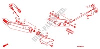 HOOFD STANDAARD/REMPEDAAL voor Honda VT 1300 FURY ABS 2012