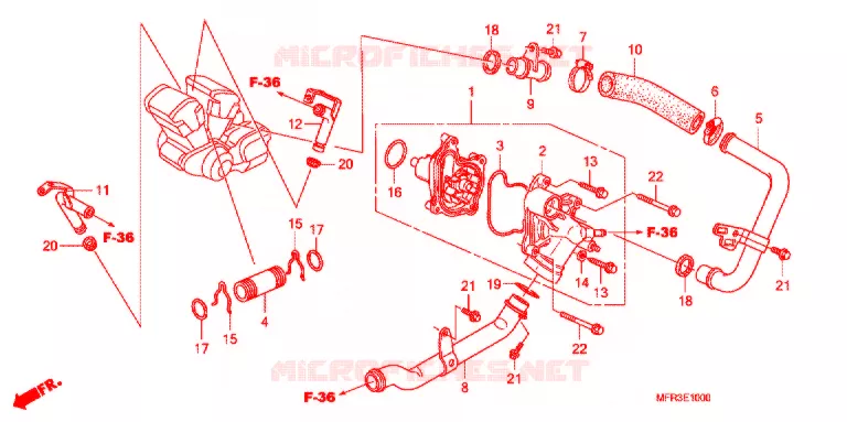 WATERPOMP Honda MOTO 1300 VT 2012  VT1300CXAC