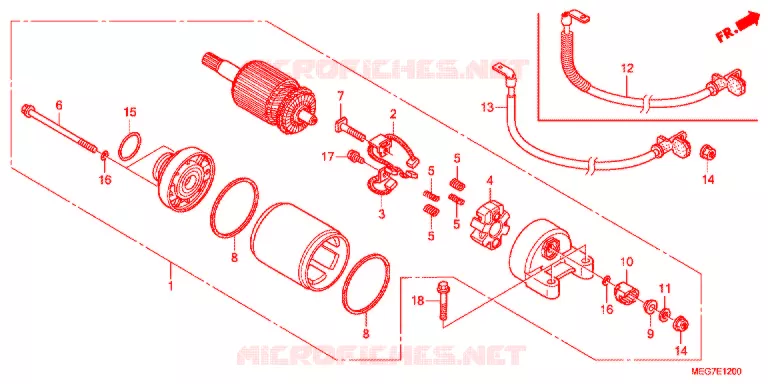 STARTMOTOR Honda MOTO 750 SHADOW 2012  VT750CSC