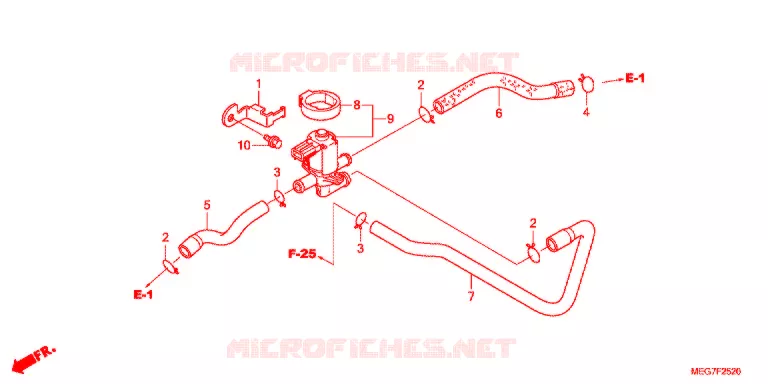REGELKLEP LUCHTINJECTIE (VT750C2B/C2S/CS/C/CA) Honda MOTO 750 SHADOW 2012  VT750CSC