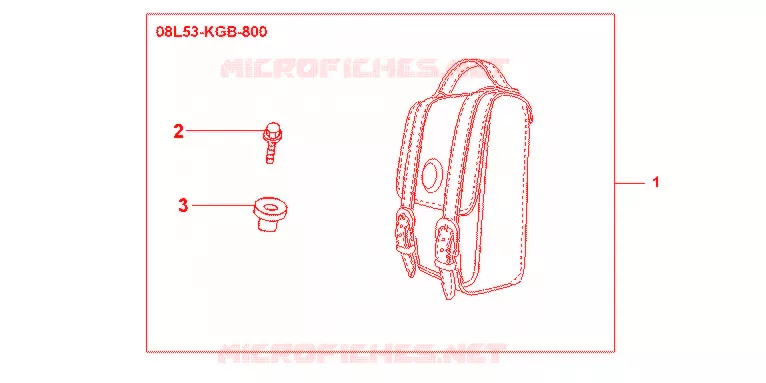 TAS VOOR RUGSTEUN Honda MOTO 750 VT 2012  VT750SC